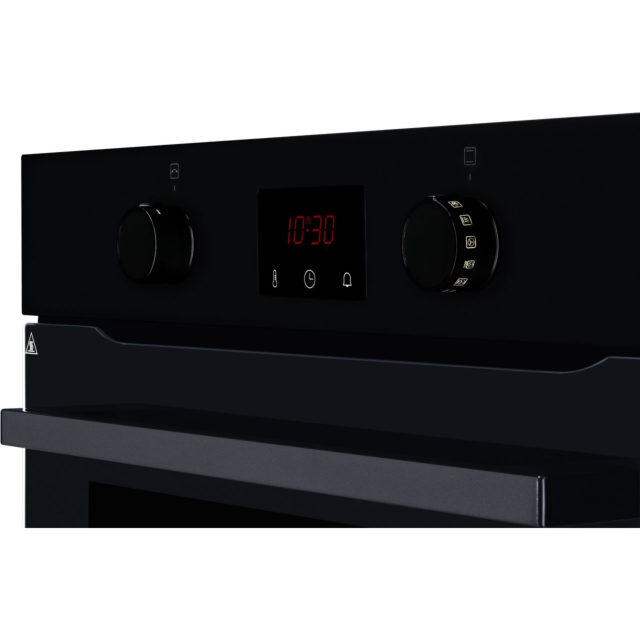 CDA SC050BL Built In Electric Single Oven and Pyrolytic Cleaning - Black 