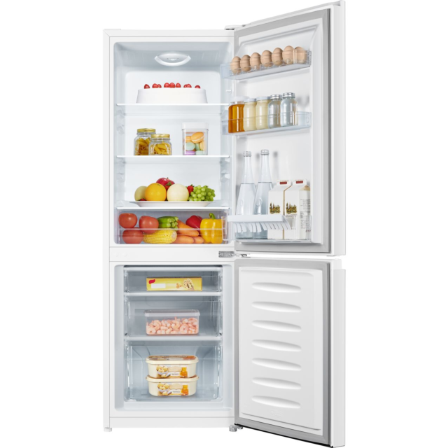 Fridgemaster MC50165E Compact 143cm High 60/40 Fridge Freezer - White 