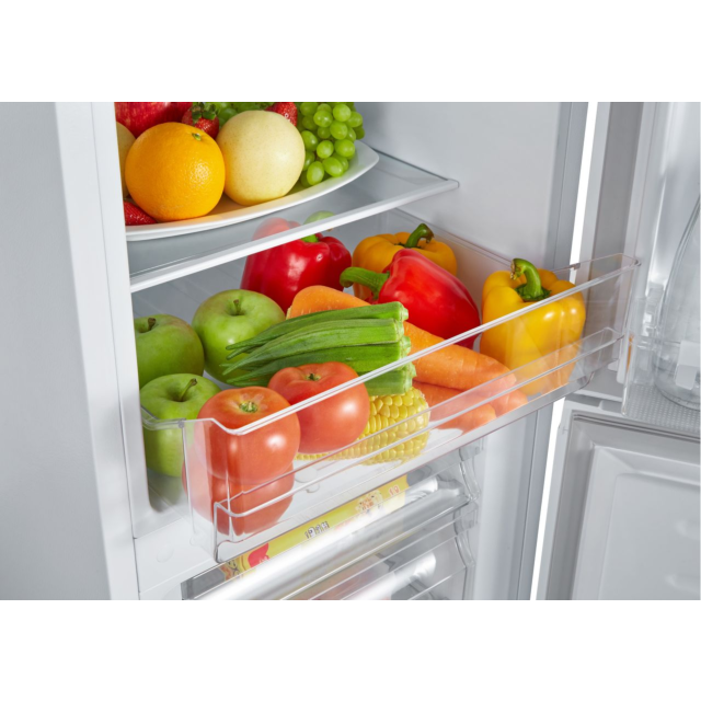Fridgemaster MC50165E Compact 143cm High 60/40 Fridge Freezer - White 