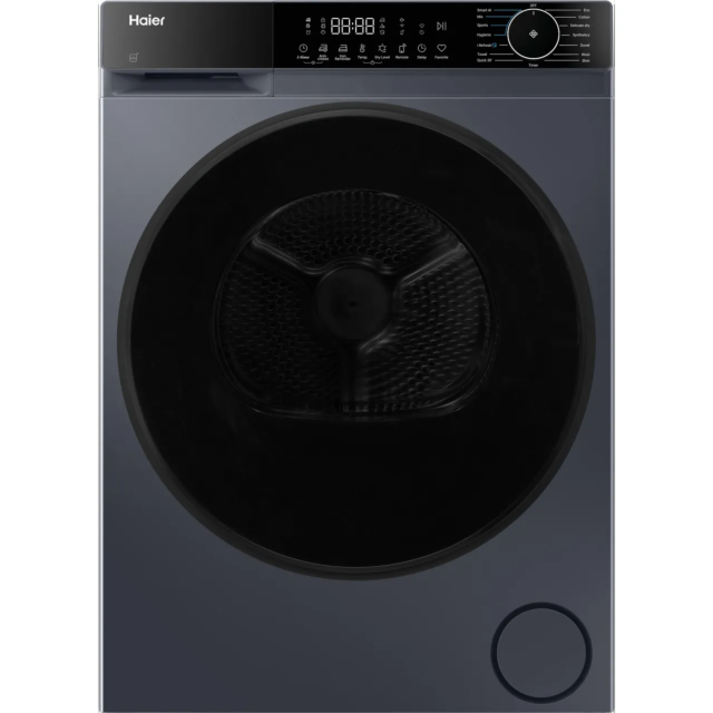 Haier HD100-D357AGU1UK X5 HD100-D357AGU1UK Wifi Connected 10Kg Heat Pump Tumble Dryer - Graphite