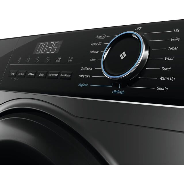 Haier HD90-A2939S I-Pro Series 3 9Kg Heat Pump Tumble Dryer - Graphite