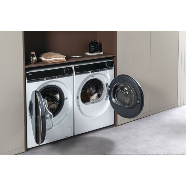 Haier X Series 11 HD90-A3Q97U1 Wifi Connected 9Kg Heat Pump Tumble Dryer - White 