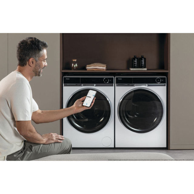 Haier X Series 11 HD90-A3Q97U1 Wifi Connected 9Kg Heat Pump Tumble Dryer - White 