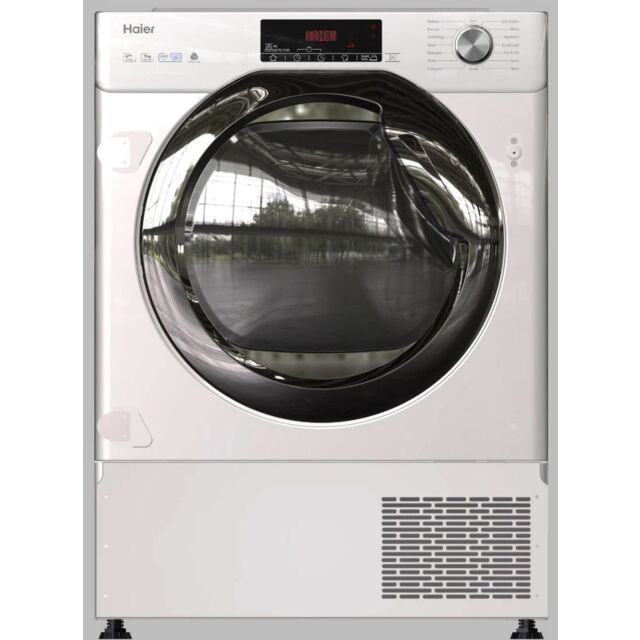 Haier HDBI-H7A2TBEX Built In 7Kg Heat Pump Tumble Dryer - White