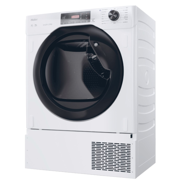 Haier HDBIH7A2TBEX Haier Series 4 Hdbih7a2tbex Integrated 7Kg Heat Pump Tumble Dryer - White - A++ R