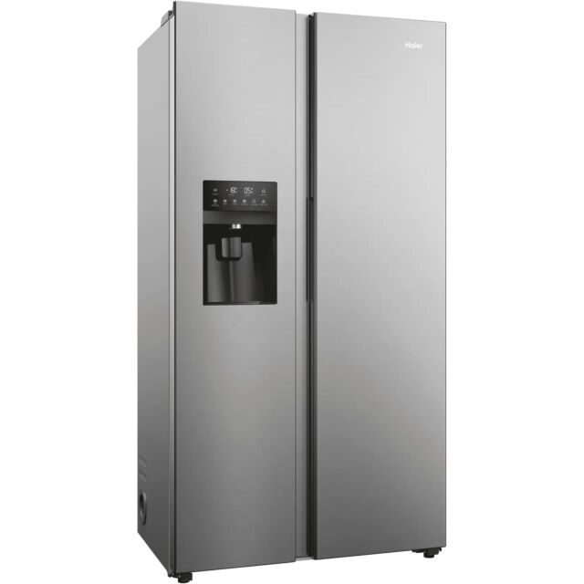 Haier HSR5918DIMP Sbs 90 Series 5 Plumbed Frost Free American Fridge Freezer - Stainless Steel