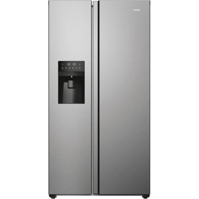 Haier HSR5918DIMP Sbs 90 Series 5 Plumbed Frost Free American Fridge Freezer - Stainless Steel