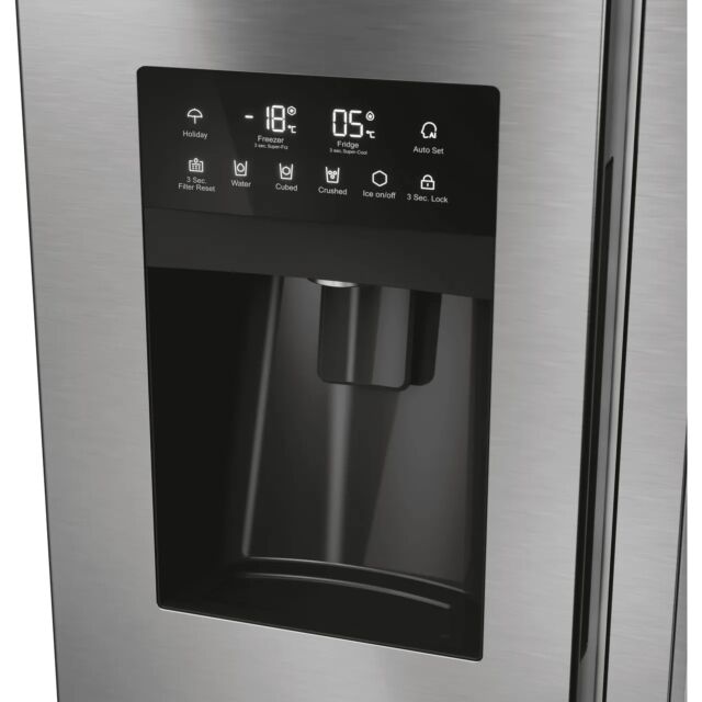 Haier HSR5918DIMP Sbs 90 Series 5 Plumbed Frost Free American Fridge Freezer - Stainless Steel