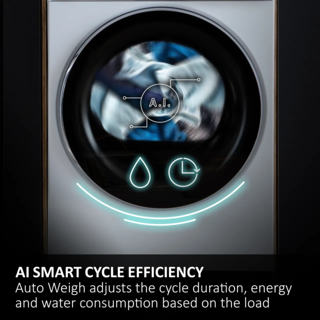 Haier HWDB10B14858U1UK Series 8 HWDB10B14858U1UK Wifi Connected Integrated 10Kg / 6Kg Washer Dryer w