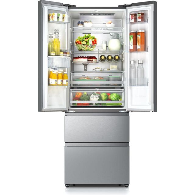 Hisense PureFlat RF632N4WIE Total No Frost American Fridge Freezer - Stainless Steel 