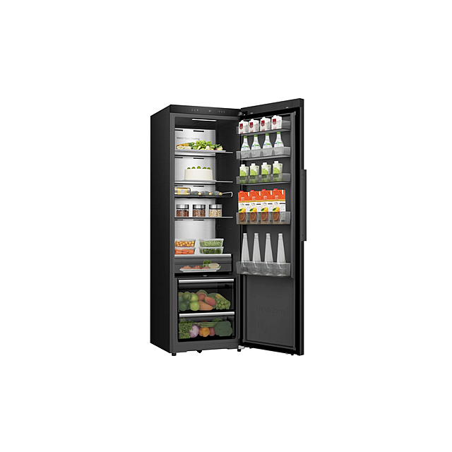 Hisense RL5K370GSFC Hisense Kitchenfit Rl5k370gsfc 186Cm High Fridge - Stainless Steel - C Rated