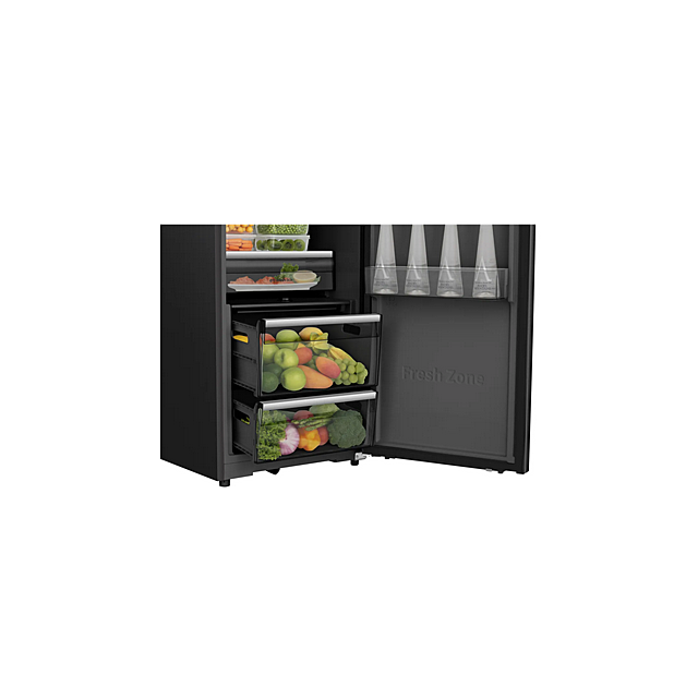 Hisense RL5K370GSFC Hisense Kitchenfit Rl5k370gsfc 186Cm High Fridge - Stainless Steel - C Rated