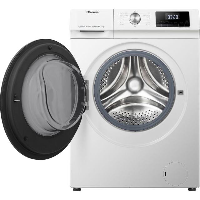 Hisense 3 Series WFQA8014EVJM 8kg Washing Machine with 1400 rpm - White 