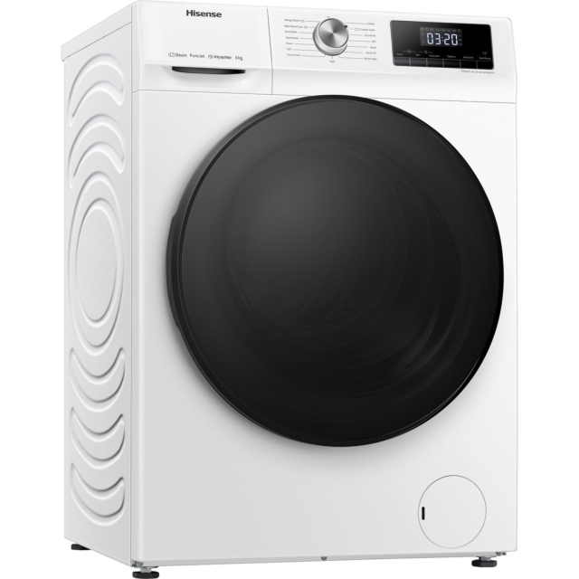 Hisense 3 Series WFQA8014EVJM 8kg Washing Machine with 1400 rpm - White 