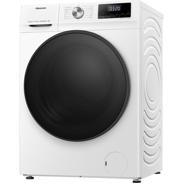Hisense 3 Series WFQA8014EVJM 8kg Washing Machine with 1400 rpm - White 