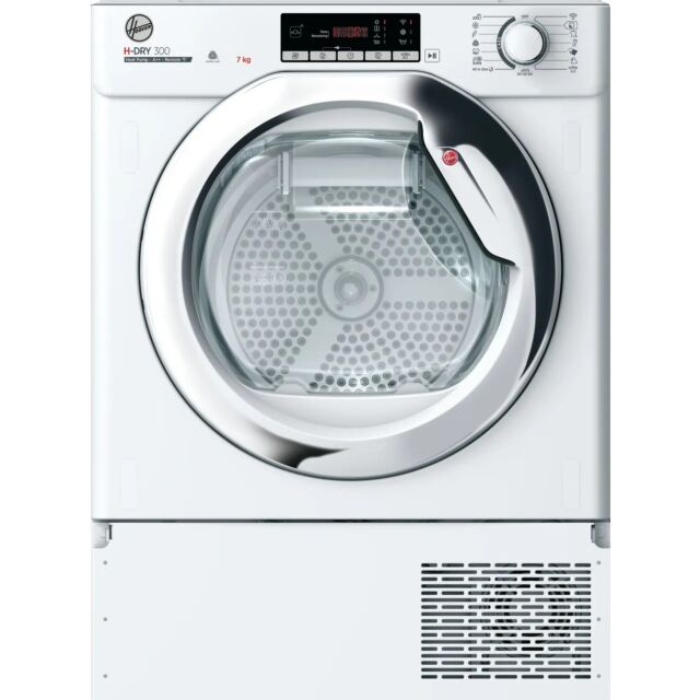 Hoover BATDH7A2TCE-80 Integrated Wifi Connected 7Kg Heat Pump Tumble Dryer - White