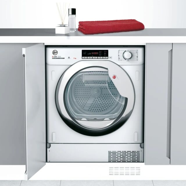 Hoover BATDH7A2TCE-80 Integrated Wifi Connected 7Kg Heat Pump Tumble Dryer - White