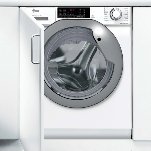 Hoover HBWS484DMSW5-80 H-WASH 300 PRO HBWS 484DMSW5-80 Integrated 8kg Washing Machine with 1400 rpm