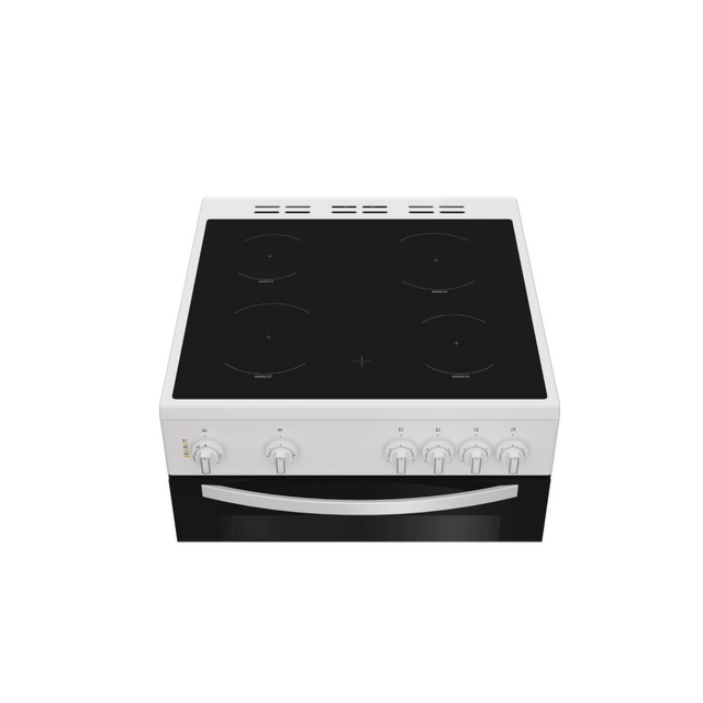 Indesit ITE6VMW 60Cm Wide Single Oven Electric Cooker With Ceramic Hob