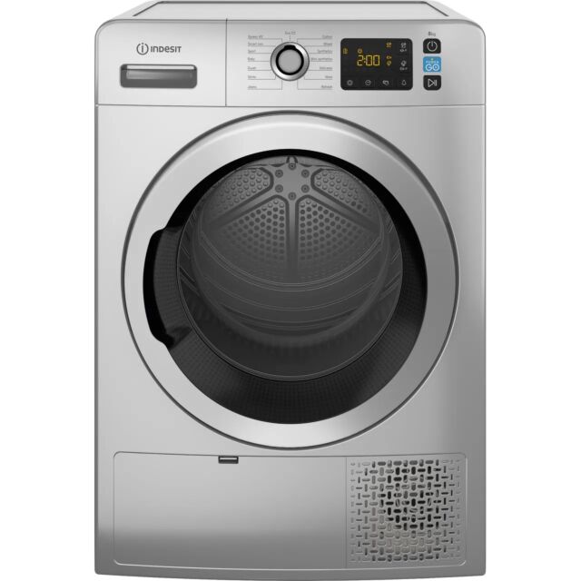 Indesit YTM1182SSXUK Push&Go 8Kg Heat Pump Tumble Dryer - Silver