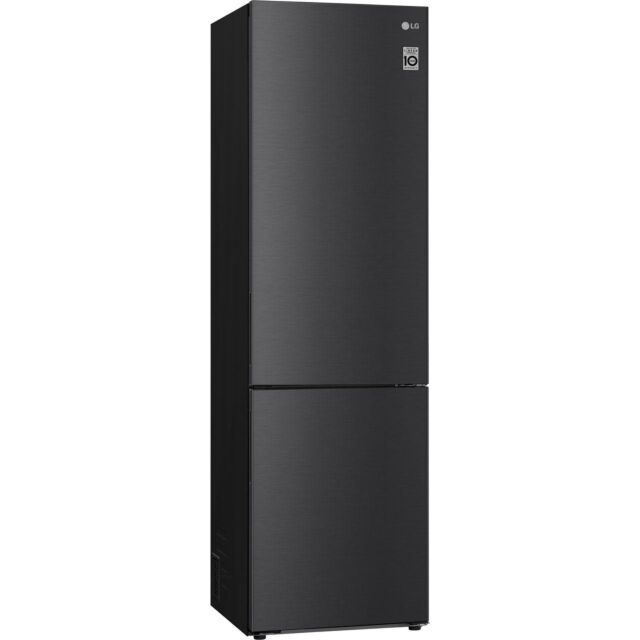 LG NatureFRESH™ GBP62MCNAC 70/30 Frost Free Fridge Freezer - Black 