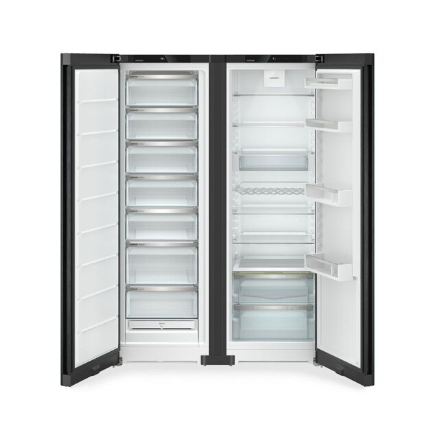 Liebherr XRFBD5220 American Fridge Freezer - Black Steel - D Rated