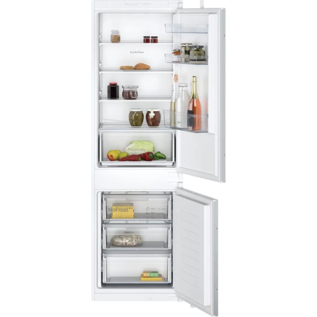 Neff KI7861SE0G N30 Integrated 60/40 Frost Free Fridge Freezer With Sliding Door Fixing Kit - White 
