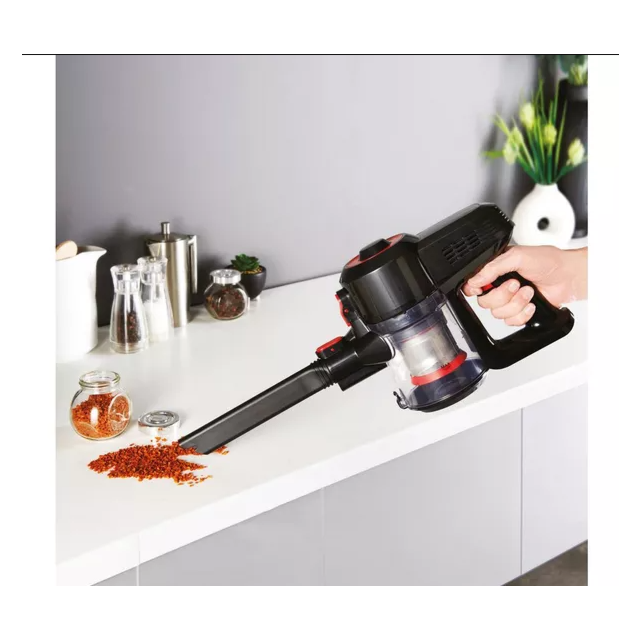 Quest 43579 Cordless Handheld Vacuum Cleaner - Black & Red