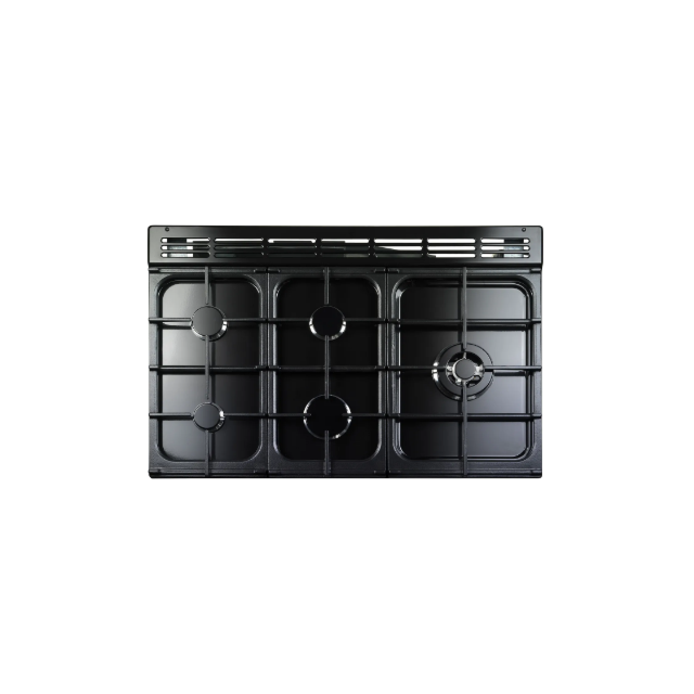 Rangemaster Classic CL90DFPGBL/CM1 90cm wide Dual Fuel Range Cooker with Gas Hob - Black / Chrome