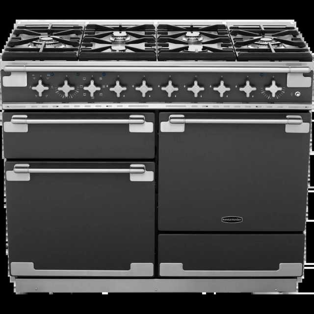 Rangemaster Elise ELS110DFFSL 110cm wide Dual Fuel Range Cooker with Gas Hob - Slate