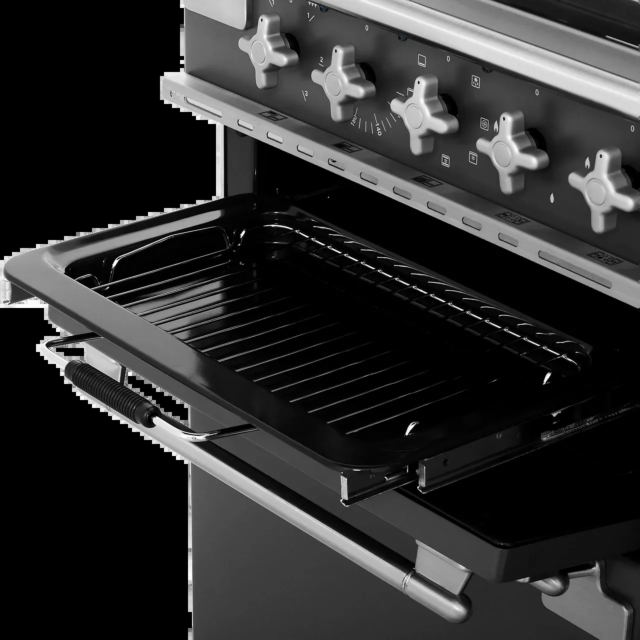 Rangemaster Elise ELS110DFFSL 110cm wide Dual Fuel Range Cooker with Gas Hob - Slate