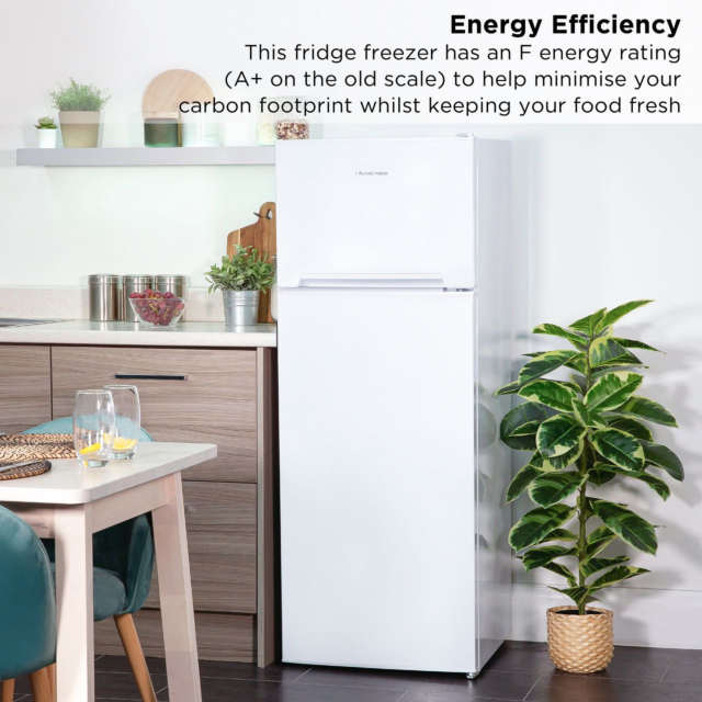 Russell Hobbs RH144TMFF54 Compact 145cm High 80/20 Fridge Freezer - White 