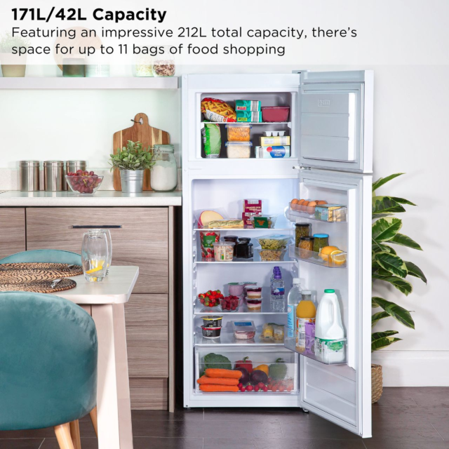 Russell Hobbs RH144TMFF54 Compact 145cm High 80/20 Fridge Freezer - White 