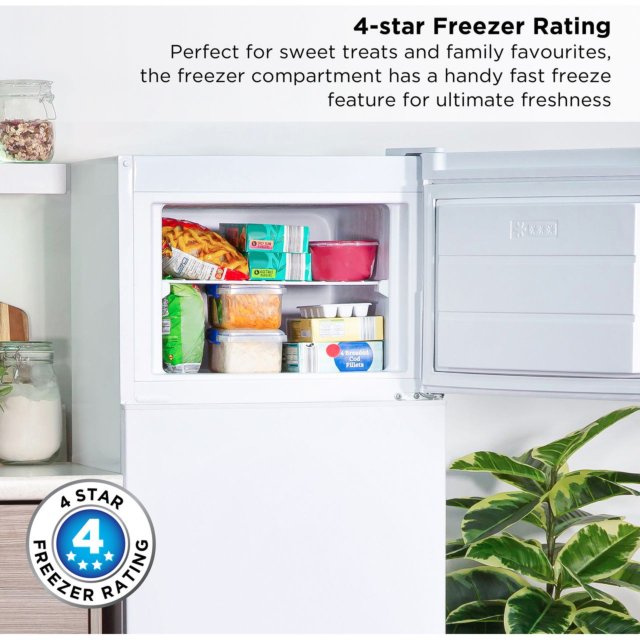 Russell Hobbs RH144TMFF54 Compact 145cm High 80/20 Fridge Freezer - White 