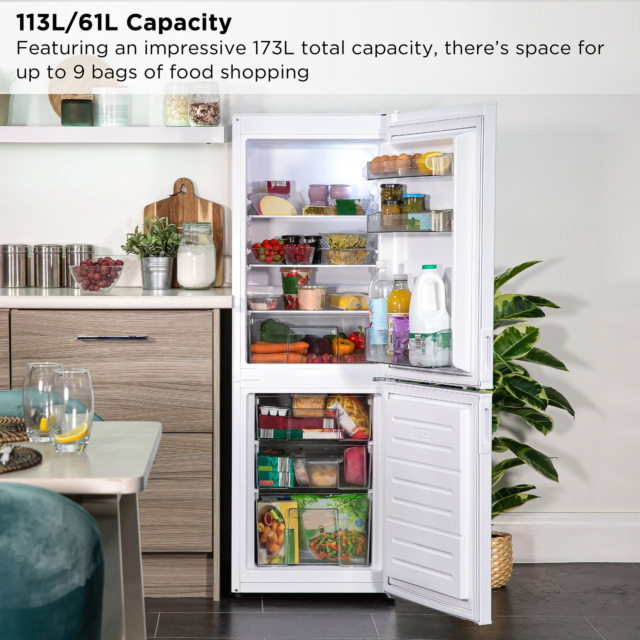 Russell Hobbs RH50FF145 Compact 145cm High 60/40 Fridge Freezer - White 