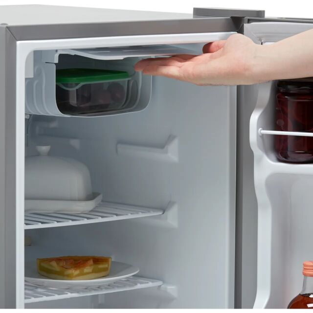 Russell Hobbs RHTTF67SS Fridge With Ice Box - Stainless Steel