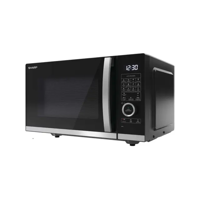 Sharp SP2542 25L 900W Combination Flatbed Microwave Oven With Grill - Black