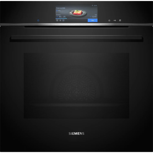 Siemens HS758G3B1B Iq700 Built-In Electric Oven With Steam Function - Black - A+ Rated