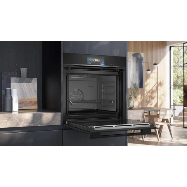 Siemens HS758G3B1B Iq700 Built-In Electric Oven With Steam Function - Black - A+ Rated