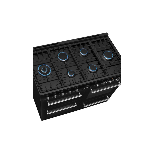 Smeg CX113GMBL 110Cm Dual Fuel Range Cooker With Gas Hob