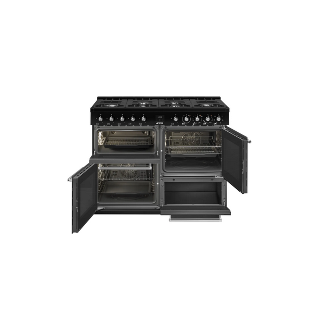 Smeg CX113GMBL 110Cm Dual Fuel Range Cooker With Gas Hob