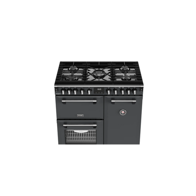 Stoves 444412003 RICHMOND DELUXE 90DF AGR - 90Cm Dual Fuel Range Cooker With Gas Hob - Anthracite Grey