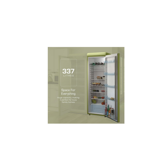 Swan SR11050GNE Retro 182Cm Fridge - Green - E Rated