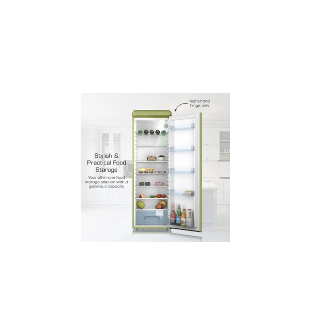 Swan SR11050GNE Retro 182Cm Fridge - Green - E Rated