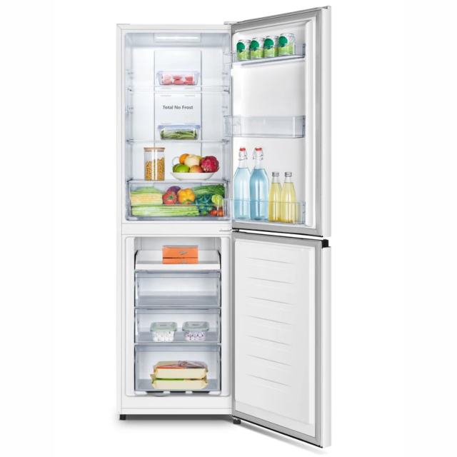 Teknix FFPH1825PW/E 55Cm Total No Frost Fridge Freezer In White 182Cm Tall