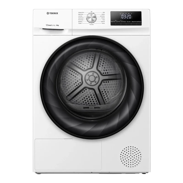 Teknix TKHP8HW 8Kg Heat Pump Dryer In White