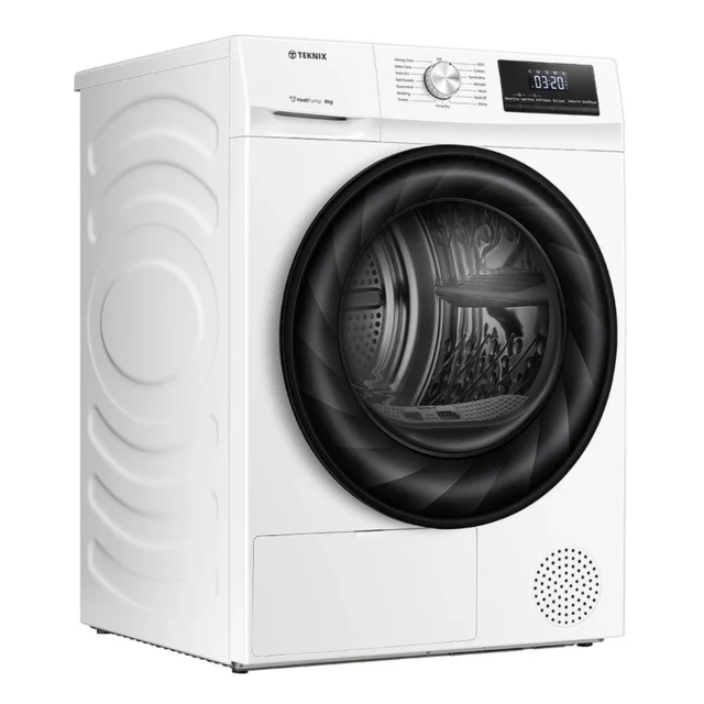 Teknix TKHP8HW 8Kg Heat Pump Dryer In White