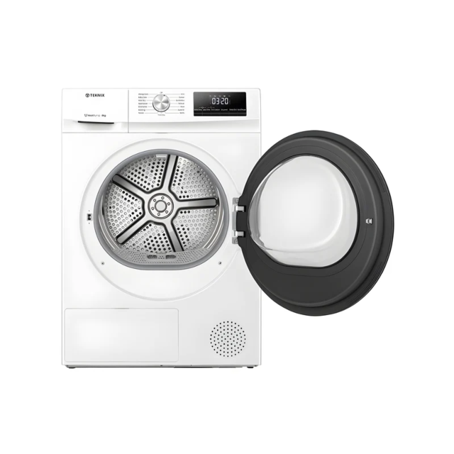 Teknix TKHP8HW 8Kg Heat Pump Dryer In White