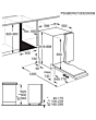AEG 6000 Series GI6200B1SN Fully Integrated Full Size Dishwasher - White Control Panel with Sliding Door Hinge Kit