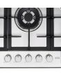 Aeg HGB75400SM 74Cm Gas Hob - Stainless Steel